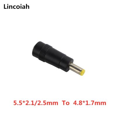 1pcs DC 4817 Power Plug 5.5*2.1 mm female jack to 4.8*1.7 mm male Plug DC Power Connector Adapter Laptop Accessories  Wires Leads Adapters