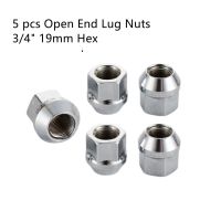 M14x1.5 M14x2  M12x1.25  M12x1.5  1/2"-20 Open End Lug Nuts  3/4" 19mm Hex 21mm Height Chrome Plated Wheel Lug Nuts 5 pcs Nails  Screws Fasteners