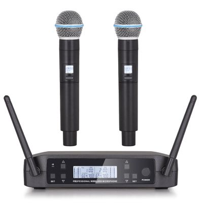Wireless Microphone GLXD4 Professional UHF System Handheld Mic for Stage Speech Wedding Show Band Party Church-