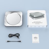 3ใน1 USB เป็นฮับสำหรับ Mac Mini SSD HDD Enclosure มีเคส2.5นิ้วเพื่อ USB 3.0 Sd/ ที่อ่านทีเอฟรองรับได้ถึง2TB แท่นวางมือถือ Feona