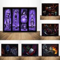 Nightmare Before Christmas Haunted Mansion โปสเตอร์: Canvas Wall Art For Home Decor 0921