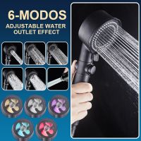 Shower Head Water Saving 5 Modes Adjustable High Pressure Showerhead Handheld Spray Nozzle Bathroom Accessories 5Colors Showerheads