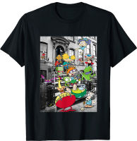 Nickelodeon Classic Nicktoons แขวนอยู่บนเสื้อยืดเสื้อยืดชายและหญิง