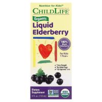 ChildLife Essentials, Organic Liquid Elderberry 1 Year+ 4 fl oz (118 ml)