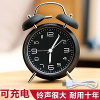 Alarm clock student alarm net celebrity mute simple ins clocนาฬิกาปลุกนักเรียนนาฬิกาปลุกสีแดงเงียบเรียบง่ายinsนาฬิกาแบบชาร์จไฟได้นาฬิกาโลหะส่องสว่างชายและหญิง