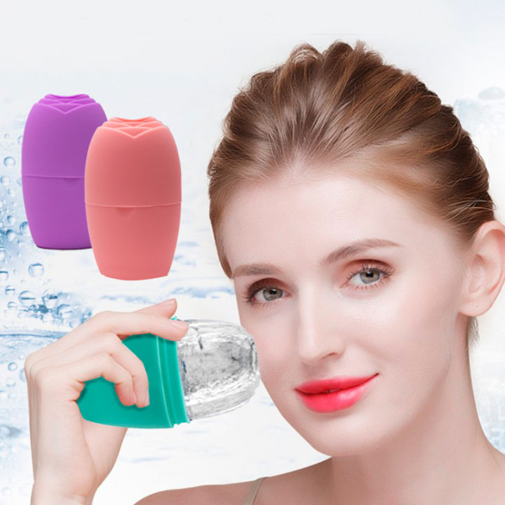 ice-roller-skin-care-beauty-lifting-tool-สำหรับ-face-ซิลิโคนเกรดอาหาร-ice-cube-trays-shrink-pores-facial-massage-ลดสิว