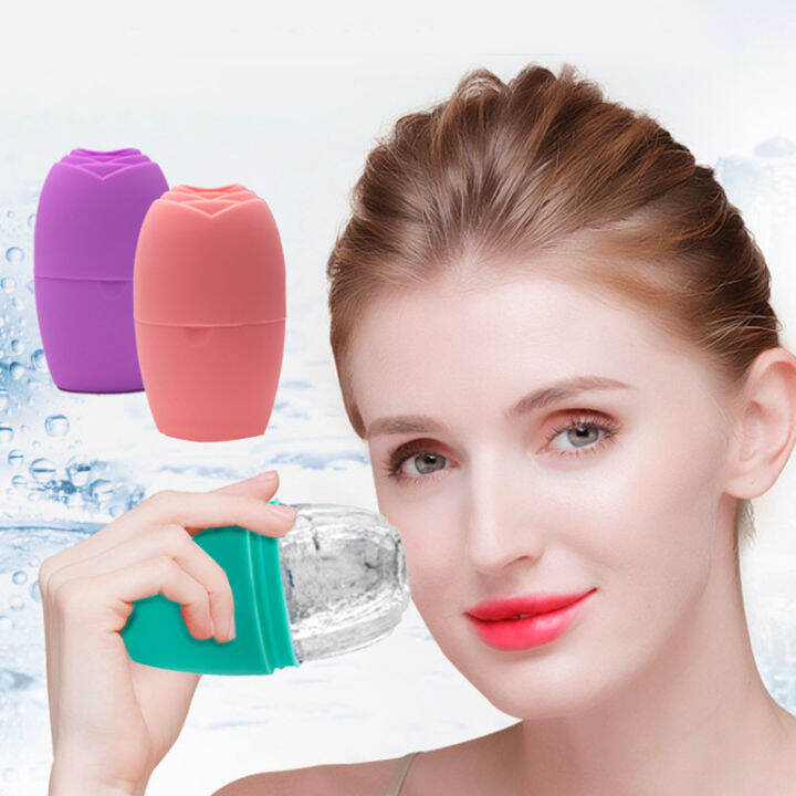 ice-roller-skin-care-beauty-lifting-tool-สำหรับ-face-ซิลิโคนเกรดอาหาร-ice-cube-trays-shrink-pores-facial-massage-ลดสิว