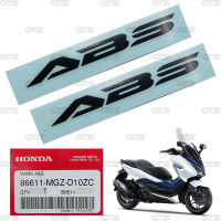 Sticker สติ๊กเกอร์ติดล้อหน้า ABS รถมอเตอร์ไซค์ ของแท้ 2 ชิ้น สีดำเงา สำหรับ Honda Forza 300cc ปี 2018-2020