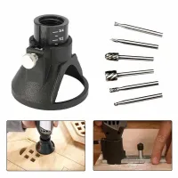 11pcs Dremel Rotary Multi Tool Cutting Guide HSS Router Drill Bits Set Attachment Kit Drills  Drivers