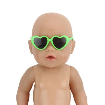 แว่นตาน่ารักเหมาะสำหรับอุปกรณ์ตุ๊กตารีสตาร์ทขนาด17นิ้วตุ๊กตาเด็กทารกเด็กแรกเกิด
