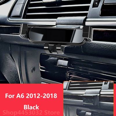 C8รถ Audi A6 C7 4F C6 4A2 4A5ที่จับโทรศัพท์มือถือรถการหมุน360องศาอุปกรณ์หนีบกระจกมองหน้ารถยนต์2020 2019
