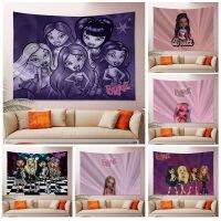 Lovely Doll Bratz Wall Tapestry Hippie Flower Wall Carpets Dorm Decor Wall Art Decor Knitting  Crochet