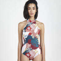 [Coralist Swimwear] ชุดว่ายน้ำวันพีซ One-piece รุ่น Rae สี ชมพูขาว Wild Bloom (CREX146)