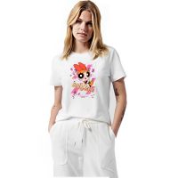 เสื้อยืดคุณภาพดี[S-5XL] เสื้อยืด พิมพ์ลาย 3 มิติ CN The Powerpuff Girls Blossom | Kazzamy Store