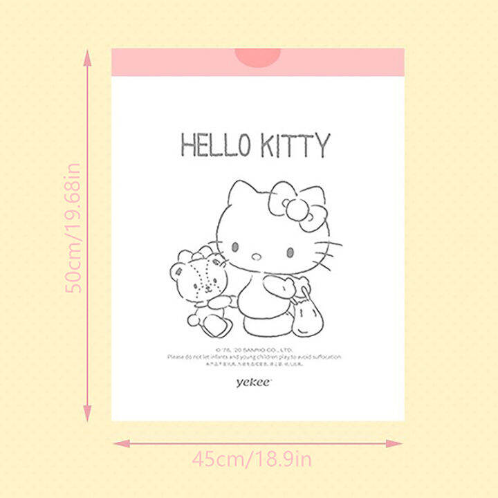 jiang-sanrioed-อนิเมะ-hello-kittys-ถุงขยะน่ารักๆที่บ้านทุกวันครัวร้านอาหารแบบพกพาหนาเก็บเสื้อผ้าถุงพลาสติก