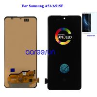 Layar Amoled จอ LCD OLED ซุปเปอร์ไม่เหมาะสมสำหรับ A51 Samsung,Rakitan Digitizer หนัก Tampilan LCD เหมาะสำหรับ Samsung A515 A515F