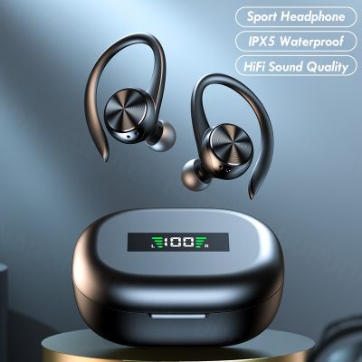 （Orange home earphone cover）  หูฟังไร้สายบลูทูธกีฬาพร้อมไมโครโฟน IPX5ที่เกี่ยวหูกันน้ำหูฟังไฮไฟสเตอริโอหูฟังสำหรับโทรศัพท์เพลง