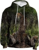 Unisex Youth Novelty Hoodies Sweatshirt 3D Animal Landscape Graphics,with Pocket Classic Casual Aesthetic Pullover for Party