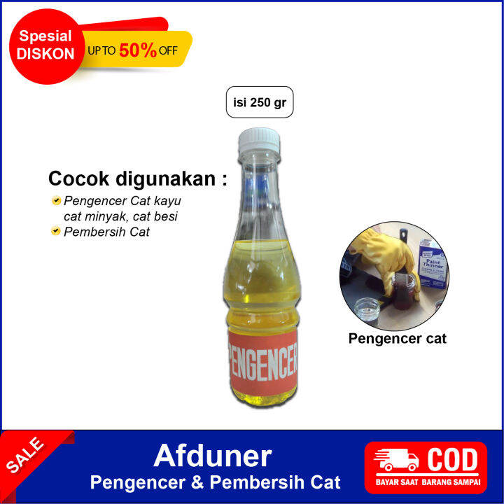 Afduner Pengencer Cat Minyak Cat Besi Kayu Pembersih Kuas & Campuran