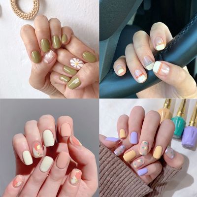 Candy Daisy Jelly Bean Graffiti Scrub Waterproof Tearable Nail Sticker Full Sticker Available for Student Lazy Woman QF535-558