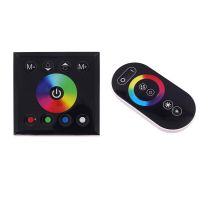 Power Switch Controller 12v/24v Wall Touch Rf Remote Control Rgb Rgbw Led Strip Light Swithing Accessories Black Kit