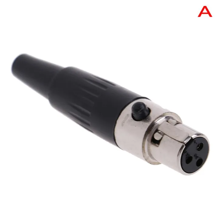 1Pc Mini XLR 3 4 Pin Female Plug Small XLR Audio Microphone Connector