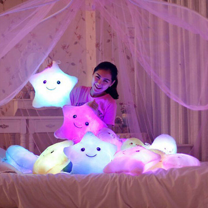 creative-star-luminous-หมอนน่ารัก-led-light-ตุ๊กตา-plush-ของเล่นโซฟาหน้าแรกตกแต่งเบาะนุ่มที่มีสีสันสีฟ้าสีชมพูน่ารัก-gift