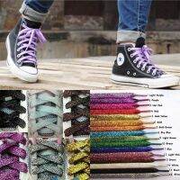 47 120cm Glitter Flat Coloured Shoes/Boot Colored Shoelaces