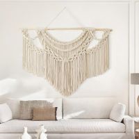 【hot】▫♞  Woven Wall Tapestry Large Macrame Hangings Boho Room Tassel