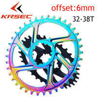 KRSEC GXP MTB Chainring จักรยาน Crankset สายรุ้ง32ครั้ง34ครั้ง36ครั้ง38ครั้งแคบกว้างสำหรับ891011วินาทีโซ่จักรยาน Chainwheel ชิ้นส่วนจักรยาน