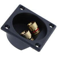 【CW】 Hot Sale Car Stereo Speaker Box Terminal Round Spring Cup Connector Subwoofer Plug