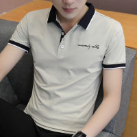 แขนสั้น T เสื้อเชิ้ตผู้ชาย 2023 ฤดูร้อนใหม่ปกเสื้อยืดปกเสื้อ POLO เสื้อผู้ชายเสื้อครึ่งแขน