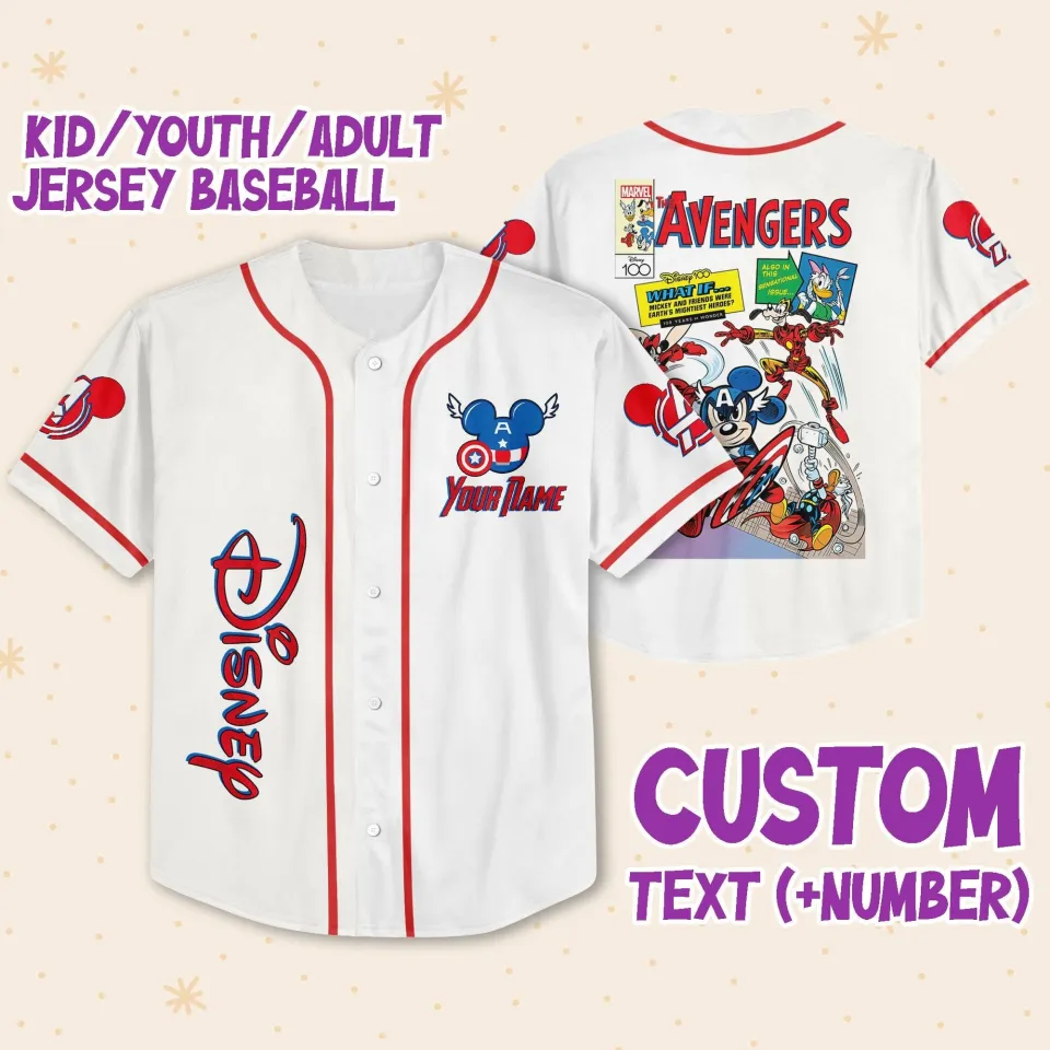 Mickey Minnie And Friends Disney Baseball Jersey