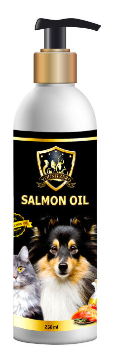 young-zero-น้ำมันปลาแซลมอน-สำหรับสัตว์เลี้ยง-บำรุงขน-สุนัข-หมา-แมว-salmon-oil-ขนาด-250ml