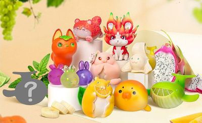 โมเดลฟิกเกอร์ DODOWO Fruit Fairy Garage Kit Mini Figure Art Toy Gift ของเล่นของขวัญของสะสม 🚚สินค้าพร้อมส่ง