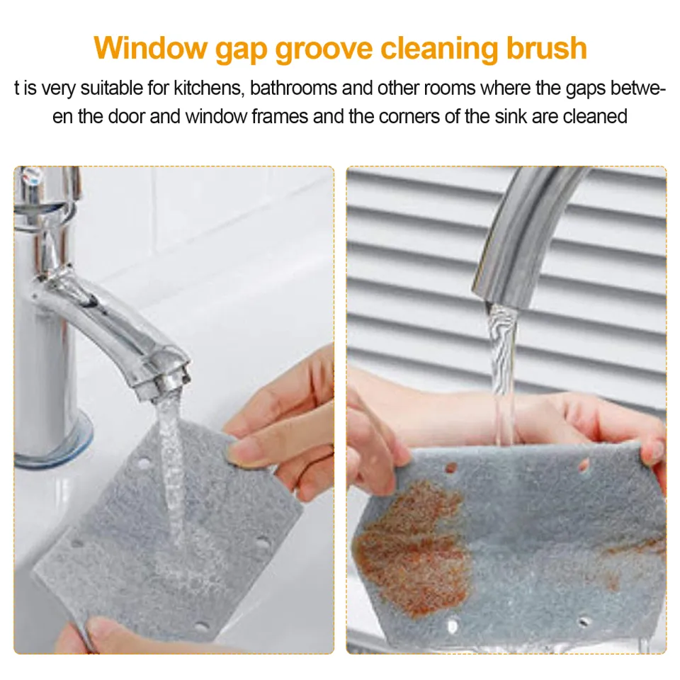 Window Slot Cleaning Brush Hand-held Groove Brush Window Frame