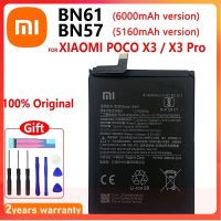 Original Xiao Mi BN57 BN61โทรศัพท์6000MAh เปลี่ยนแบตเตอรี่สำหรับ Xiaomi Pocophone X3 Poco X3 Pro Batteri + ชุดเครื่องมือ