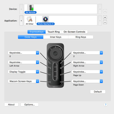 Wacom Wireless expresskey REMOTE สำหรับ Cintiq & Intuos Pro Display tablets