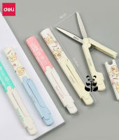 ?Deli Scissors Creative Stationery กรรไกรเด็ก กรรไกรพับได้ กรรไกรเด็ก กรรไกรปากกา พกพา Portable Small Scissors