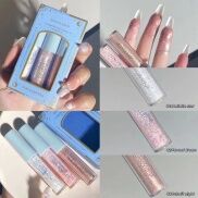 HERORANGE Bộ Phấn Mắt Dạng Lỏng 3 Màu Bộ Phấn Mắt Lấp Lánh Tự Nhiên Lâu