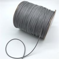 0.5mm 0.8mm 1mm 1.5mm 2mm Gray Waxed Cotton Cord Waxed Thread Cord String Strap Necklace Rope For Jewelry Making