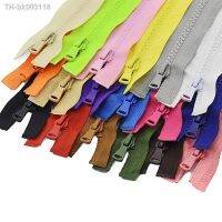 ☃ 3pcs 5 30/40/55/60/70/80/90 cm Resin Zipper Open-End Auto Lock ECO Plastic Zippers for Sewing Clothing