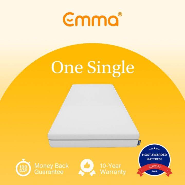 Emma One Mattress Single Size Ergonomic, Memory Foam, Medium Firm, 7