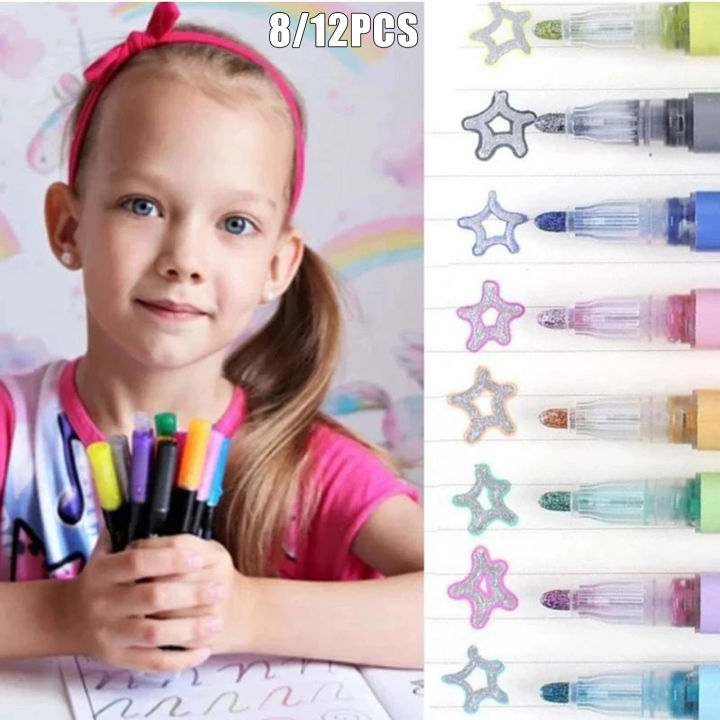 812pcs-marker-pen-for-highlight-writing-taking-notes-drawing-diy-art-projects-kids-adult-an88