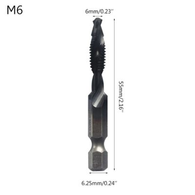 หัวเจาะหัวเจาะคอมโพสิตน็อตหกเหลี่ยมสกรูเกลียว M3-m10ความแข็งสูง Hss รูเลื่อยคาร์ไบด์ทนทาน