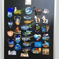 Wold Tourist Souvenir Fridge Magnets Cyprus Map Travel Souvenir Magnetic Refrigerator Sticker 3D Resin Magnetic For Home Decor