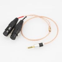 Audio Upgrade Cable Replacement for Digital Audio Player NW-WM1A, NW-WM1Z, 4.4mm Male plug to 2 XLR Male Female Balanced Cable