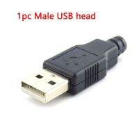 【Big-Sales】 Buysob 4ขา USB 2.0ปลั๊กซ็อกเก็ตหญิง/ชายแจ็คปลั๊กสำหรับ DIY สายไฟชาร์จขนส่งข้อมูลอะแดปเตอร์