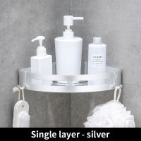 Aluminum Bathroom Shelf Shower Shampoo Soap Cosmetic Shelves Black silver Color Bathroom Accessories Rack Holder