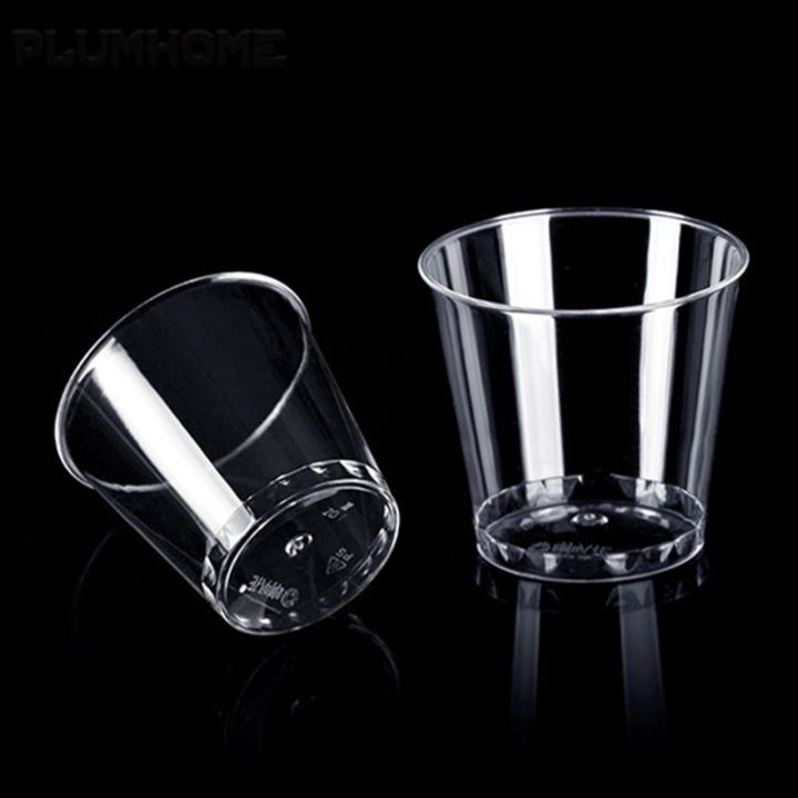 hot-qikxgsghwhg-537-ถ้วยใส50ชิ้นมินิพลาสติกใสทิ้งพรรคยิงแว่นตาถ้วยเจลลี่แก้วน้ำวันเกิดอุปกรณ์ครัว